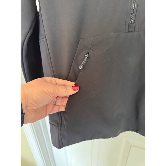 Burton Black DA NANG Half Zip Hooded Pullover Men's Jacket Size Small - Picture 4 of 12